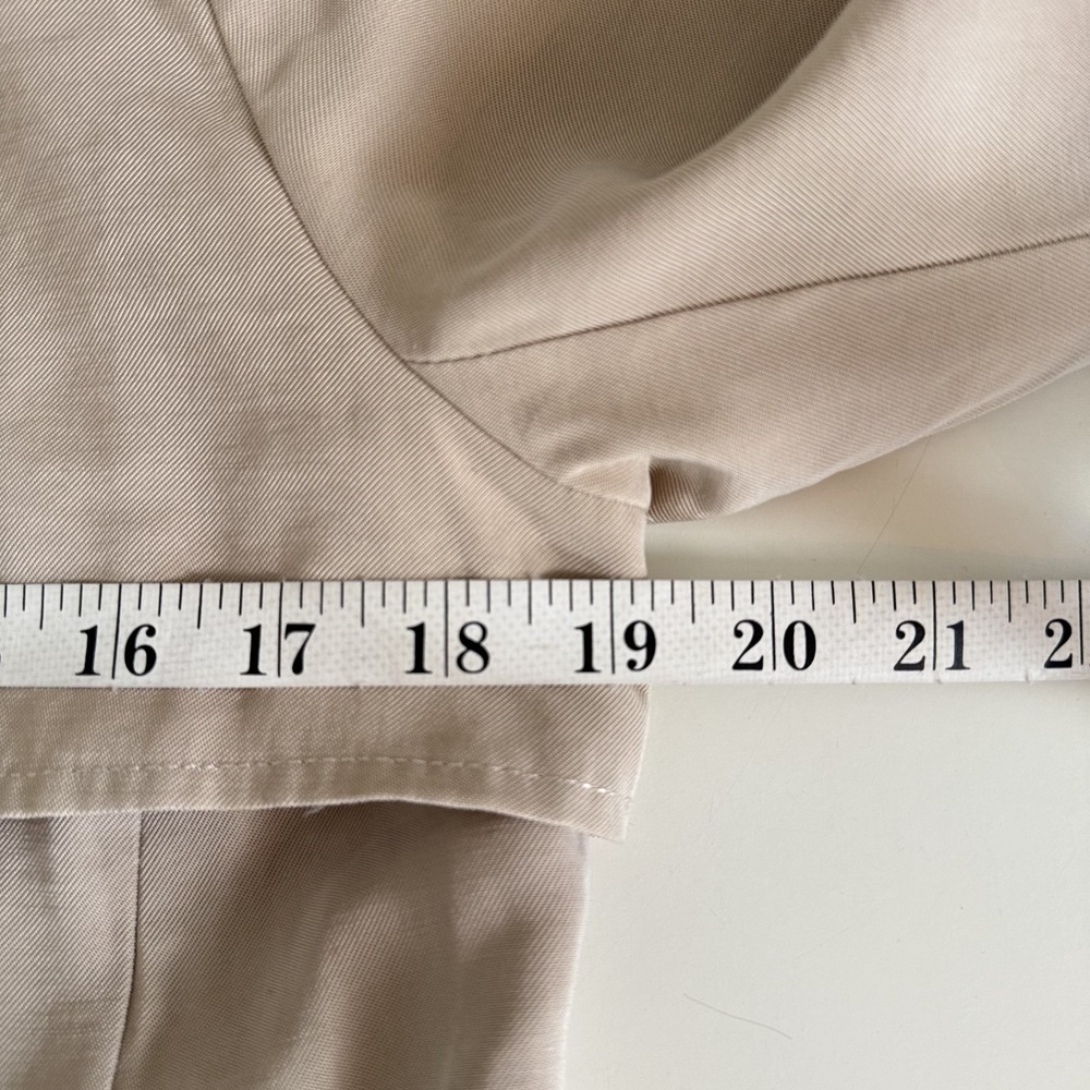 Banana Republic Women's Trench Coat Size S Beige Lightweight Belted - Picture 8 of 11